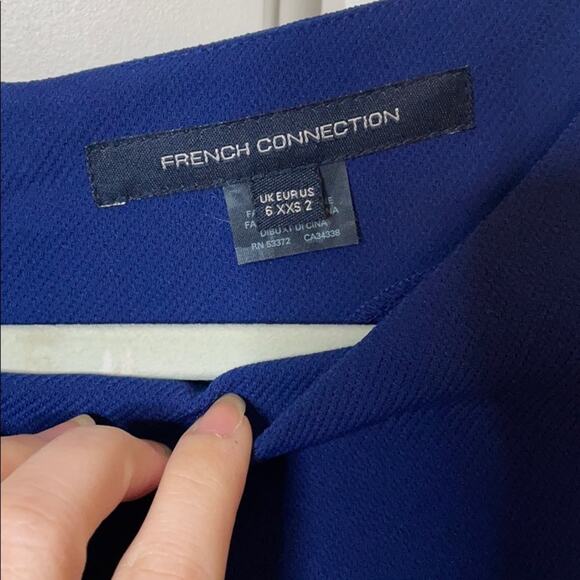 French connection long sleeve blue dress size 2 - Picture 6 of 8